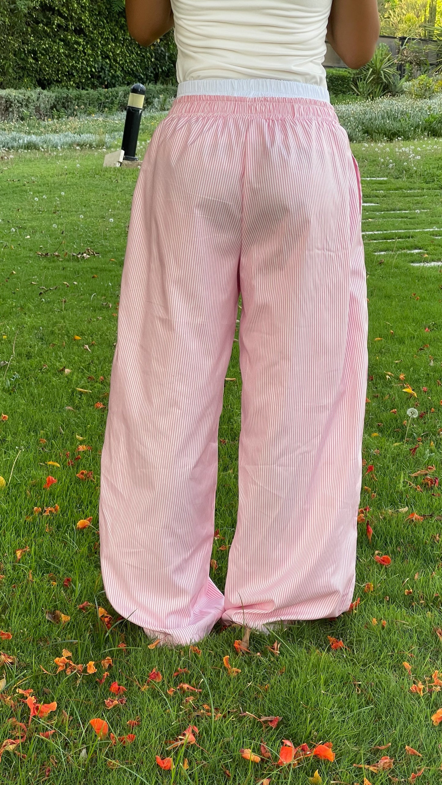 Pink Checked Out Boxer Pants
