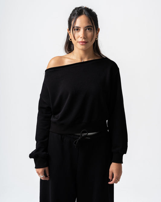 Black Off-Shoulder Top