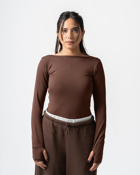 Brown Basic Top