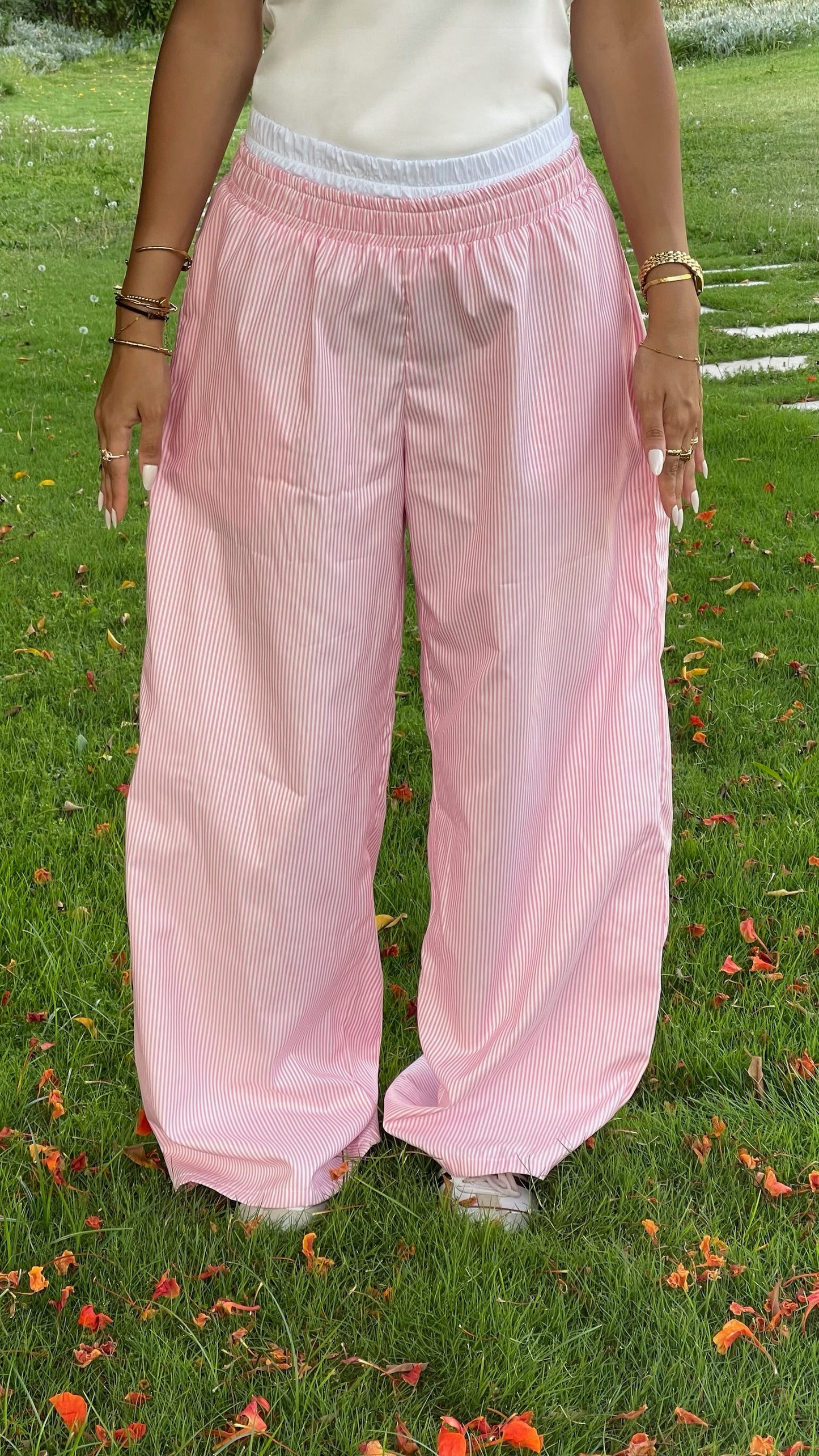 Pink Checked Out Boxer Pants