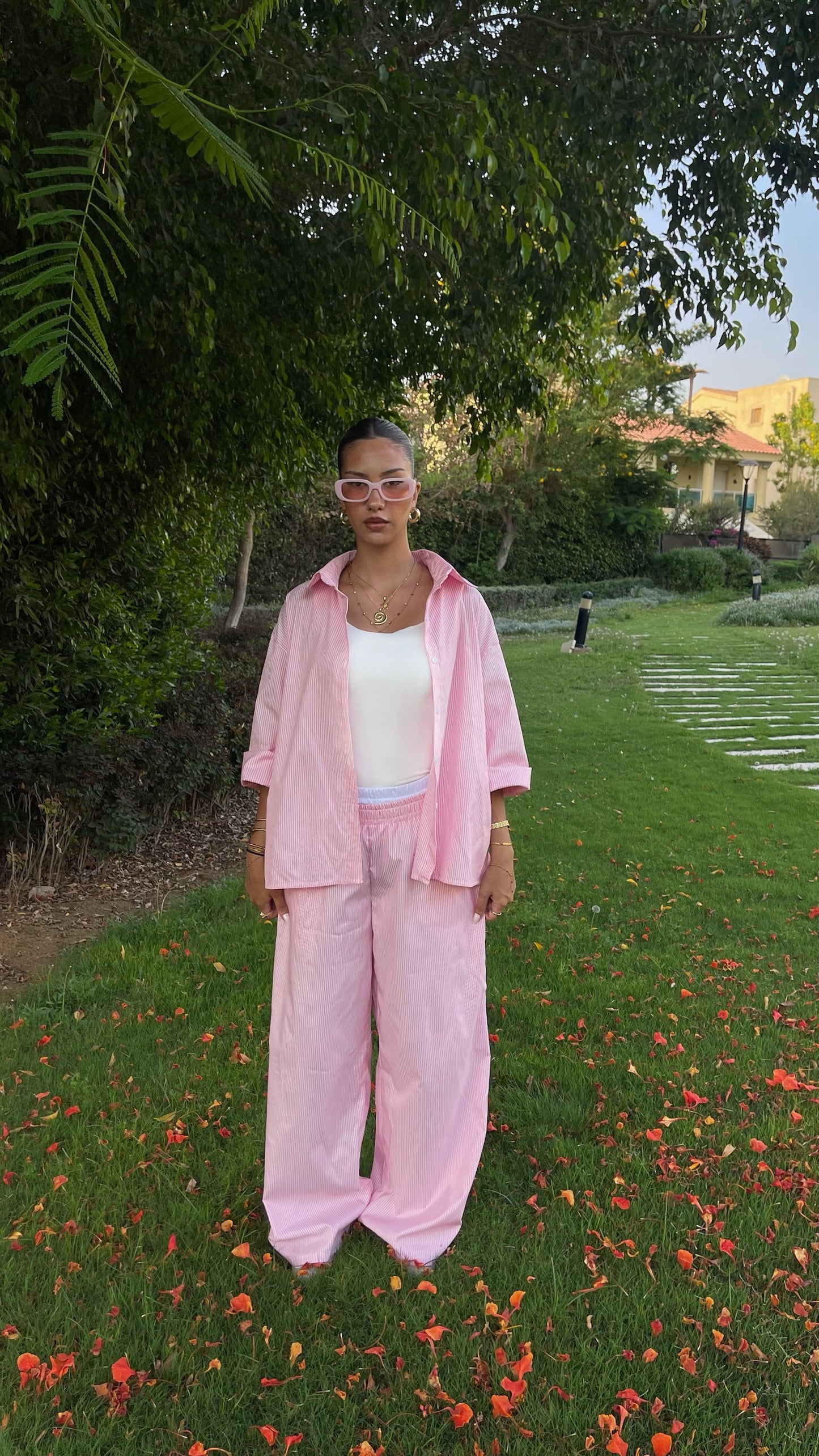 Pink Checked Out Boxer Pants